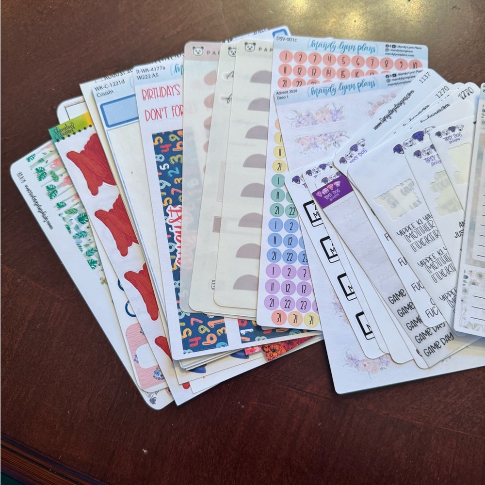 Assorted Planner Sticker Bags, Junk Journal, Scrapbooking Stickers - Picture 2 of 5